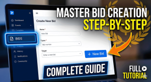 How to Create a Bid in Track My Bids